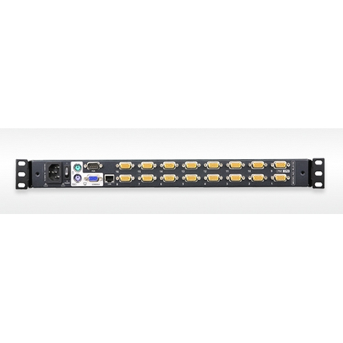 KVM переключатель ATEN VGA/SVGA+KBD+MOUSE, 2>16 блоков/портов PS/2, со шнурами PS2 2х1.8м KL9116M-AX-RG KL9116M-AX-RG