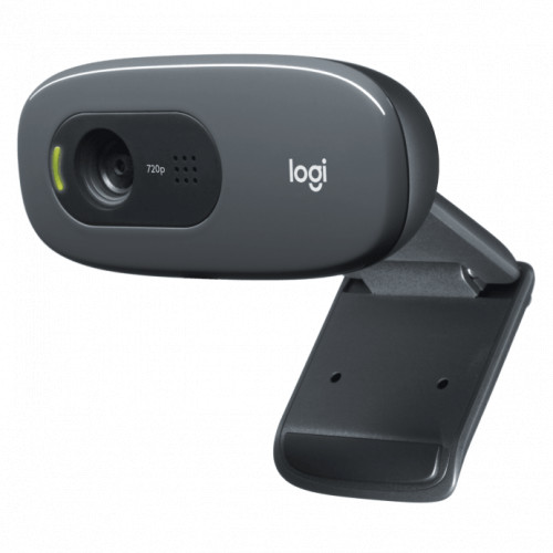 Камера Logitech  Web HD Webcam C270 черный 0.9Mpix (1280x720) USB2.0 с микрофоном 960-001063/960-000584/960-000999 960-001063/960-000584