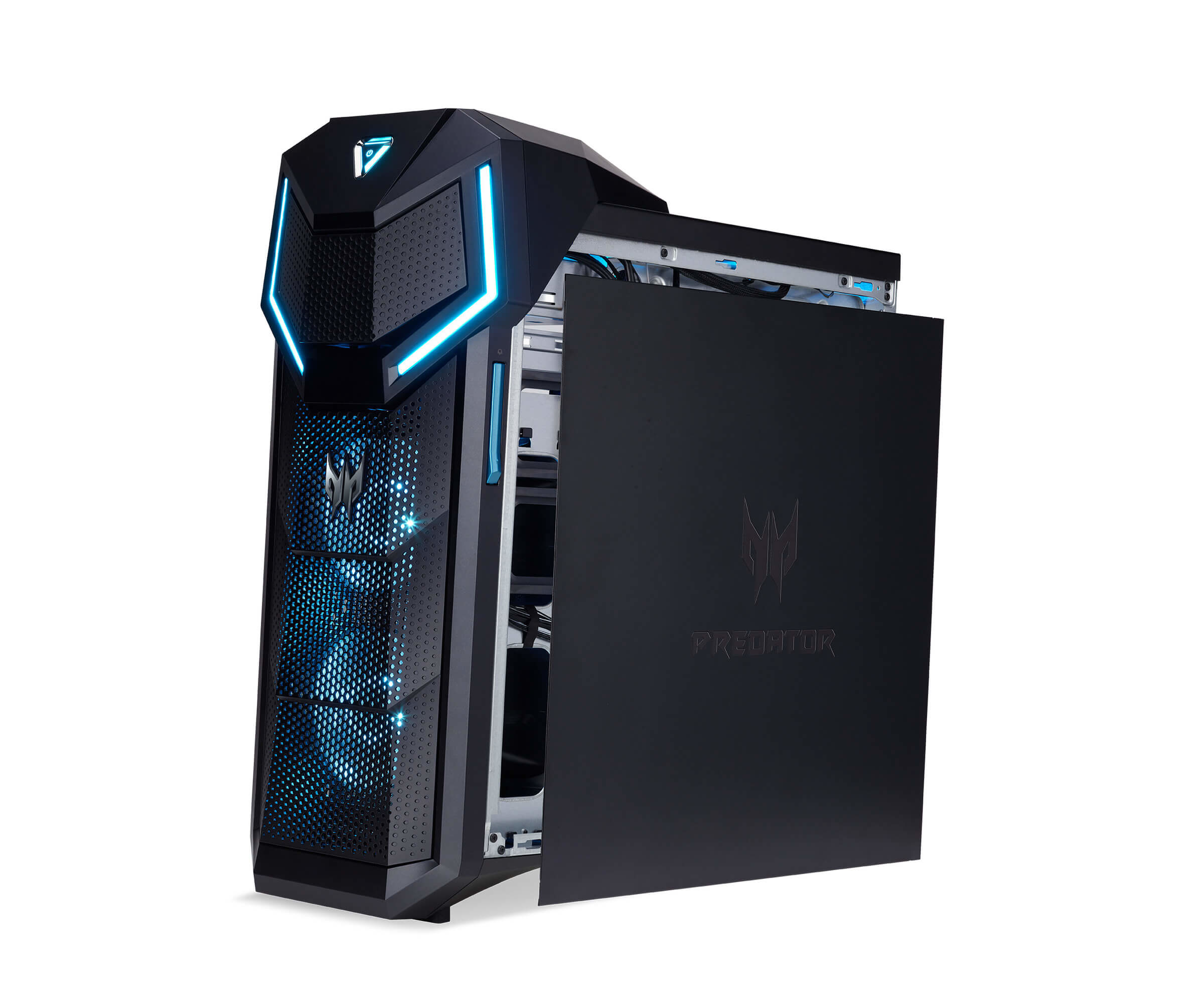 Персональный компьютер Acer Predator PO5-610 i5 8600K (3.6)/32Gb/3Tb 7.2k/SSD256Gb/RTX2080 8Gb/DVDRW/Windows 10 Home/GbitEth/WiF DG.E0SER.008 DG.E0SER.008