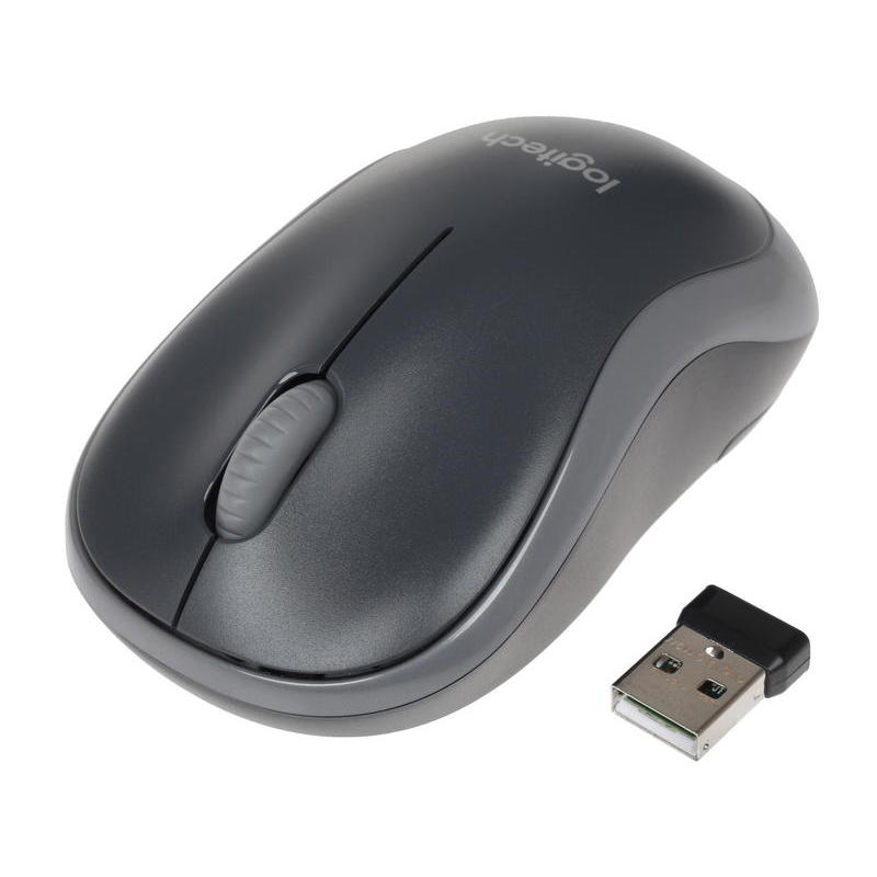 Мышь беспроводная Logitech  M185 Swift Grey (USB, оптическая, беспроводная, 1000dpi) 910-002235 910-002235 / 910-002252