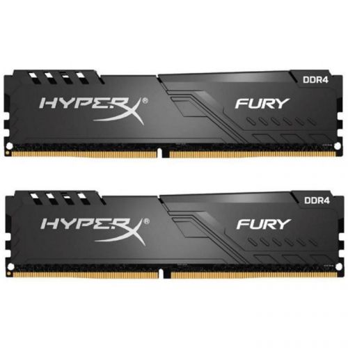 Модуль памяти Kingston DDR4 DIMM 64GB Kit 2x32Gb PC4-25600, 3200MHz, CL16, HyperX Fury HX432C16FB3K2/64 HX432C16FB3K2/64
