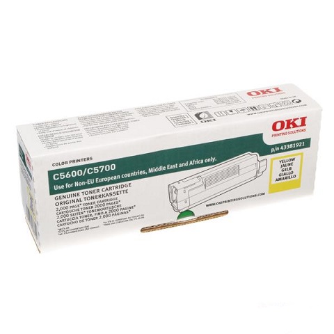 Тонер-картридж Oki C5600/C5700 2K yellow (43381905) 43381921 #3