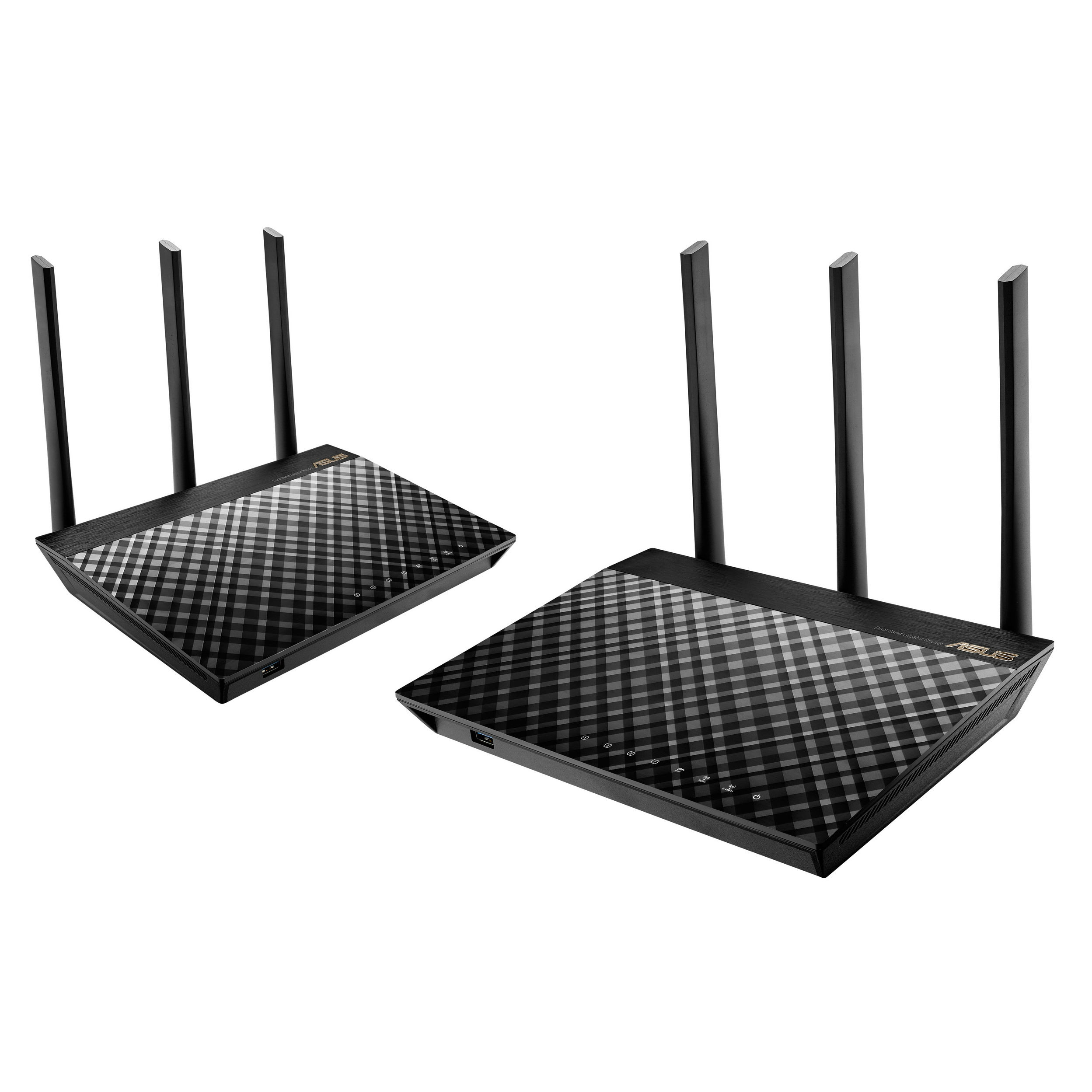 Маршрутизатор Asus  AiMesh AC1900 Wi-Fi System (RT-AC67U 2 Pack), двухдиапазонная ячеистая система Wi-Fi стандарта AC1900 RT-AC67U RT-AC67U