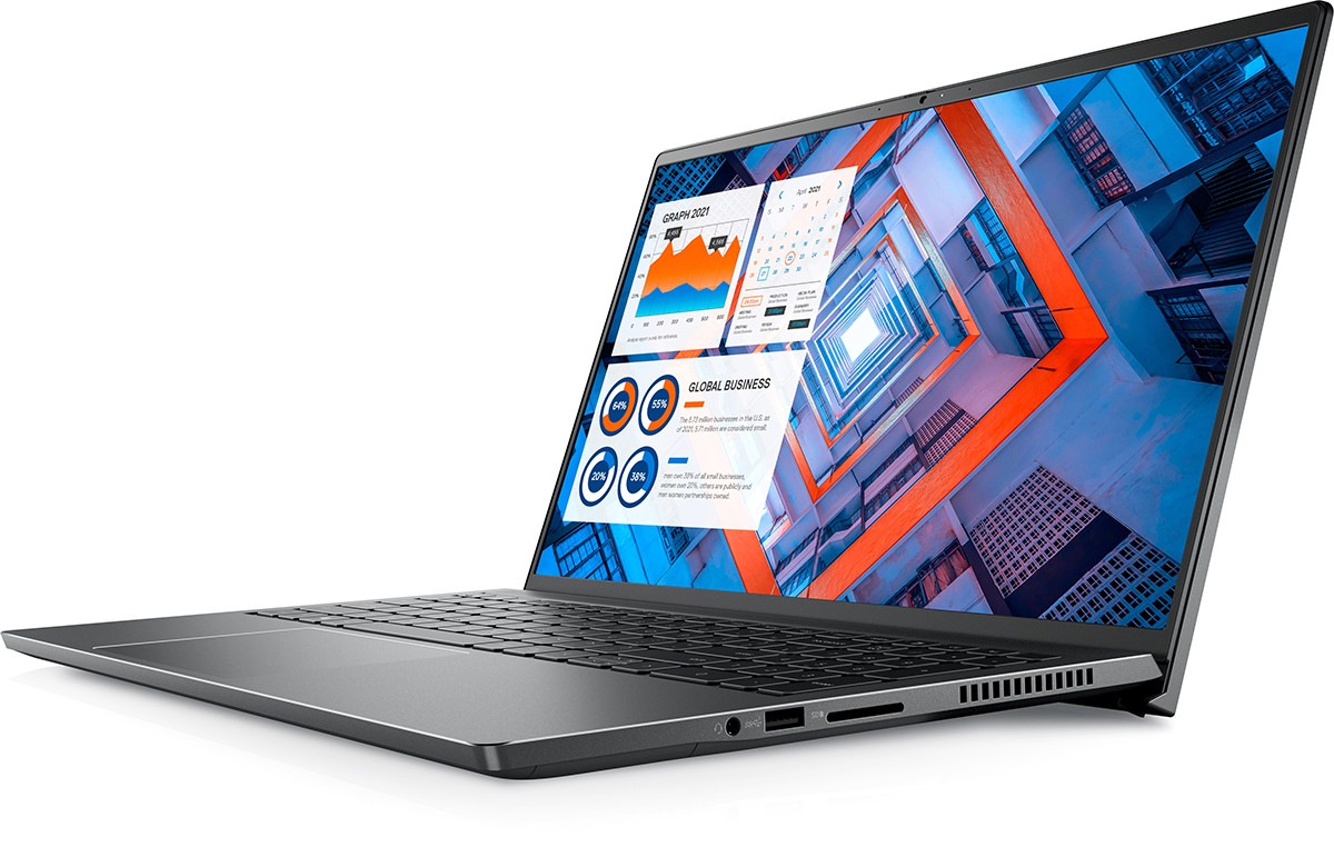 Ноутбук Dell Vostro 7510 Core i7-11800H (2,4GHz)15,6'' FullHD WVA Antiglare 300nits16GB (1x16GB) DDR4 512GB SSD NV GTX 3050 (4GB DDR6) FPR, TPM 3 cell (56 WHr)W10 Pro 1y ProS+NBD black 7510-0455 7510-0455