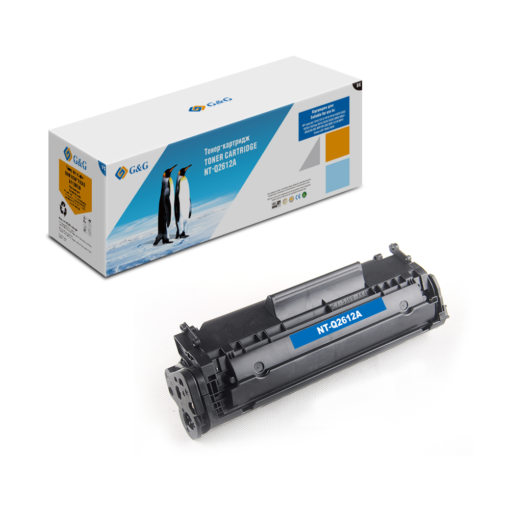 Тонер-картридж G&G для HP LaserJet 1020/1022/3015/3020/3030  M1005/M1319 (2000стр) NT-Q2612A NT-Q2612A/GG-Q2612A