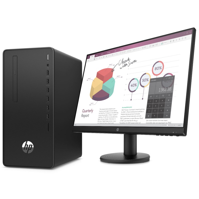 Персональный компьютер HP Bundle 290 G4 MT Core i5-10500,4GB,1TB,DVD,kbd/mouseUSB,Realtek RTL8821CE AC BT WW,RTF Card,DOS,1-1-1 Wty+ Monitor P19 1C6V2EA 1C6V2EA