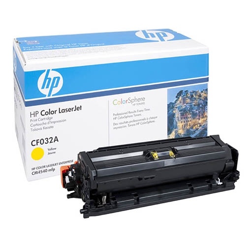 Тонер-картридж HP желтый для HP CM4540 (12500стр.) CF032A CF032A #1