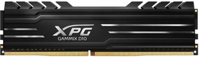 Модуль памяти ADATA 16GB DDR4 3200 DIMM GAMMIX D10 Black Gaming Memory Non-ECC, CL16, 1.35V, 1024x8, RTL (468574) AX4U3200316G16-SB10 AX4U3200316G16-SB10