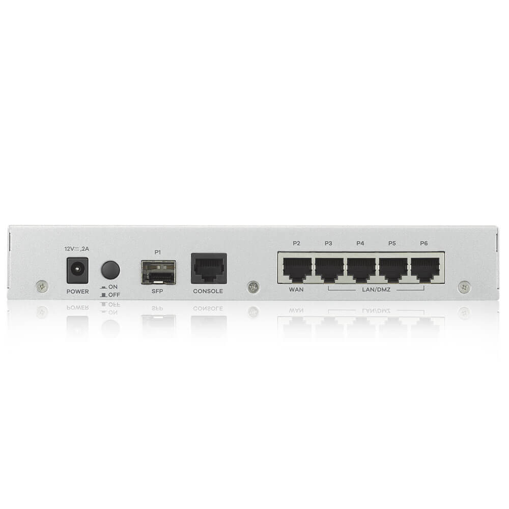 Межсетевой экран ZYXEL VPN Firewall Appliance 5 GE Copper/1 SFP, 800 Mbit/S Firewall Throughput, 50 Ipsec VPN Tunnels VPN50-EU0101F VPN50-EU0101F