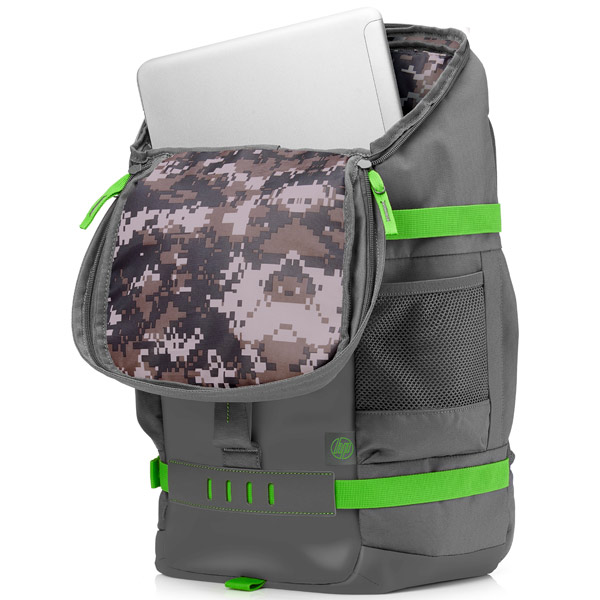 Сумка HP Odyssey Sport Backpack grey/green (for all hpcpq 10-15.6" Notebooks) cons L8J89AA L8J89AA
