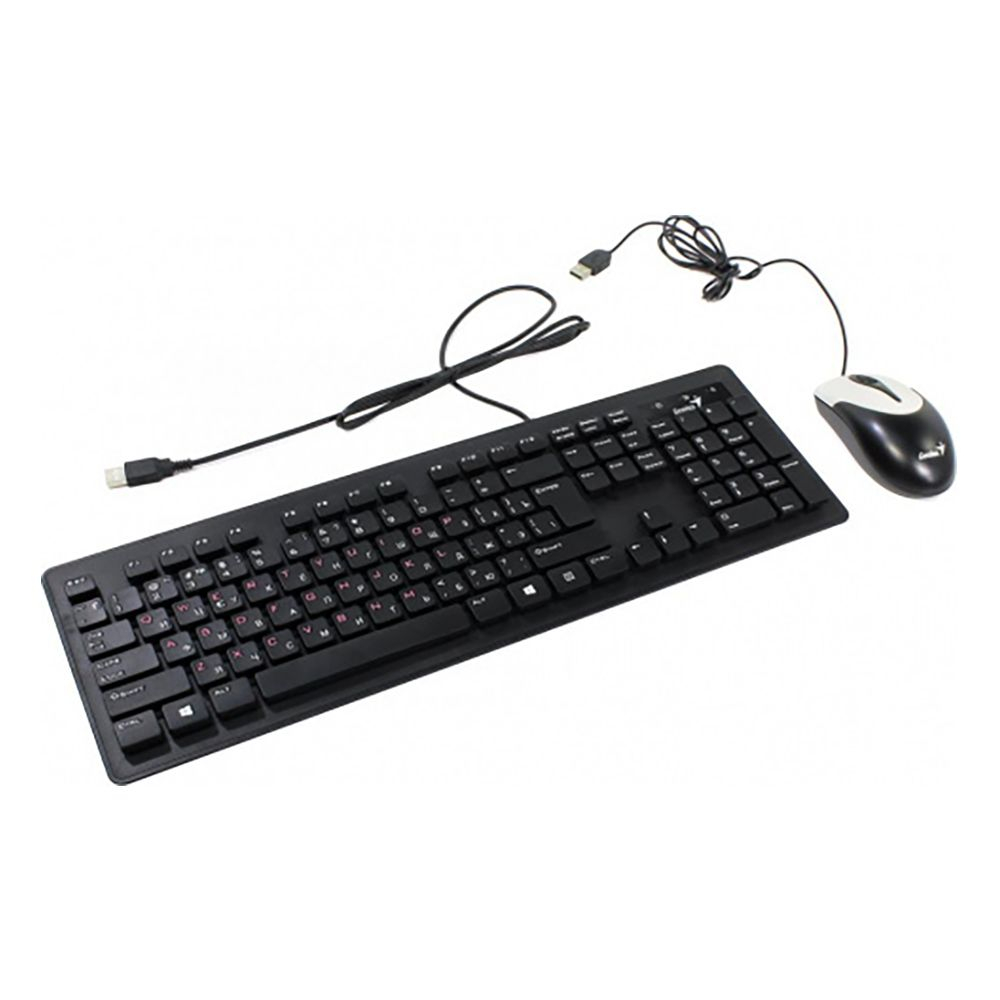 Клавиатура + мышь Genius Desktop SlimStar C115, (Keybord&mouse), USB, Black 31330212100 31330212100