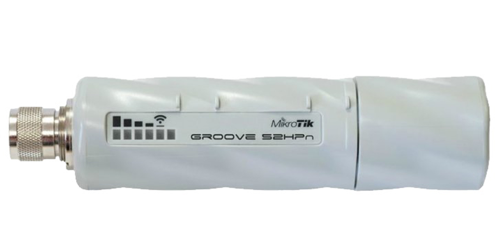 Точка доступа Mikrotik Groove 52 with N-male connector, High Gain Single Chain 2.4GHz / 5GHz 802.11abgn wireless, 600MHz CPU, 64MB RAM, 1x LAN, mounting loops, POE, PSU, plastic case, RouterOS L3 RBGroove52HPn RBGroove52HPn #3