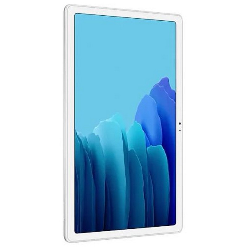 Планшетный компьютер Samsung Galaxy Tab A7 SM-T500N 2.0 8C/RAM3Gb/ROM64Gb 10.4" TFT 2000x1200/Android 10.0/серебристый/8Mpix/5Mpix/BT/WiFi/Touch/microSD 1Tb/7040mAh SM-T500NZSESER SM-T500NZSESER