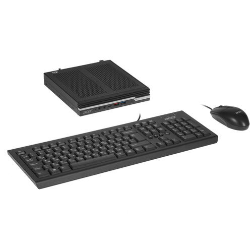 Персональный компьютер Acer Veriton N4670G Intel Pentium-G6400, 4Gb, SSD 128Gb, CR,KB,M,Black,Win10 Pro DT.VTZER.03F DT.VTZER.03F