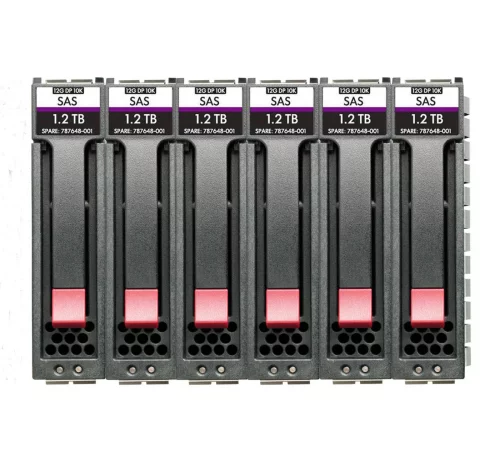 Жёсткий диск HPE 7.2TB 2,5''(SFF) MSA SAS 12G Enterprise 10K M2 3yr Wty 6-pack HDD Bundle R0Q65A R0Q65A