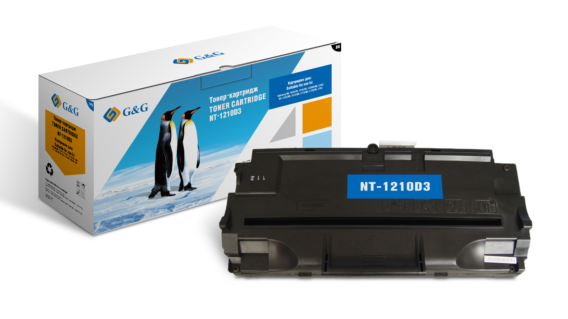 Тонер-картридж G&G для Samsung ML-1210/1220/1430/4500/4600 SF-515/530/5100 (2500стр) NT-1210D3 NT-1210D3