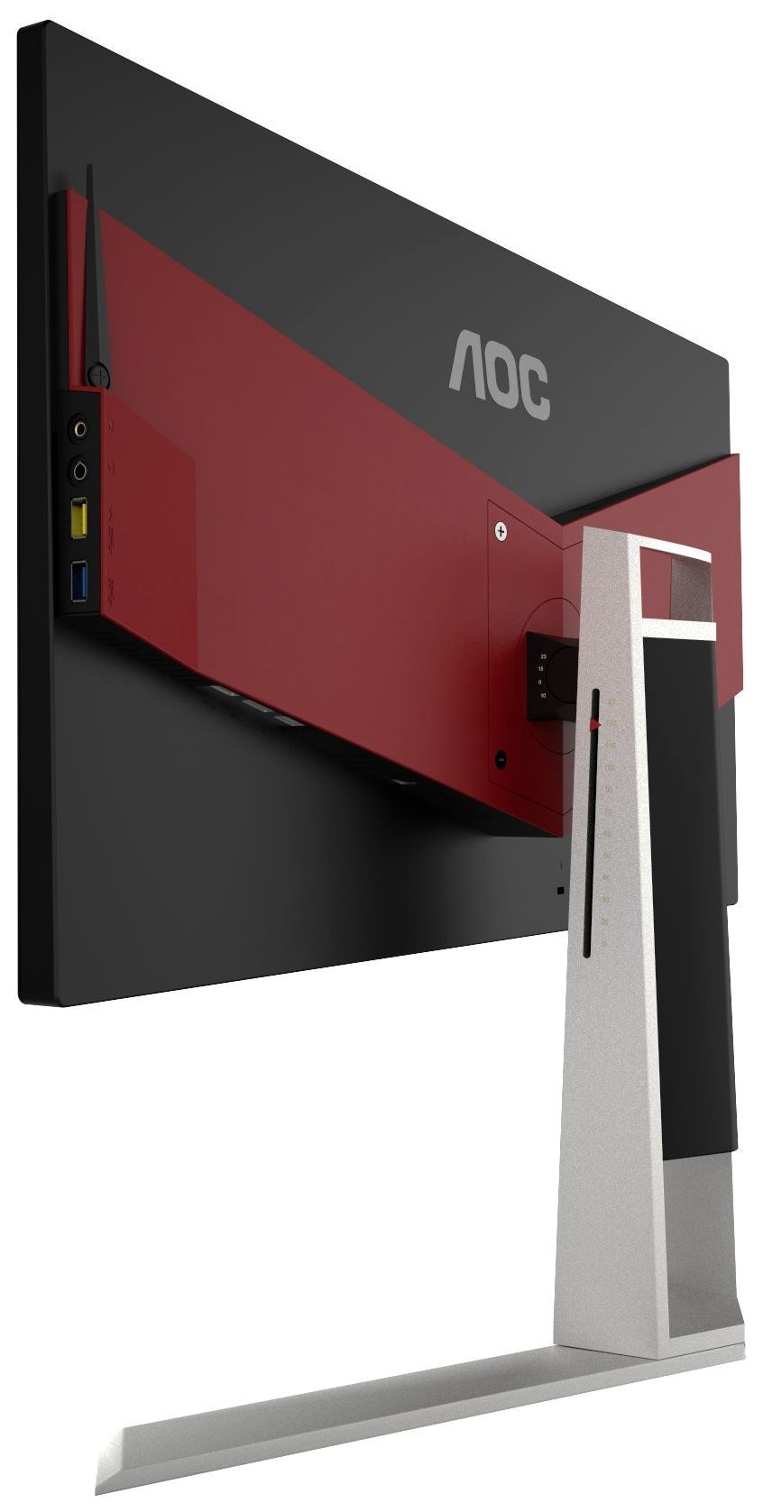 Монитор AOC 23,8'' [16:9] 2560х1440 TN, nonGLARE, 350cd/m2, H170°/V160°, 50М:1, 1ms, HDMI, DP, USB-Hub, Pivot, Tilt, HAS, Speakers, Audio out, 3Y, Black AG241QG AG241QG