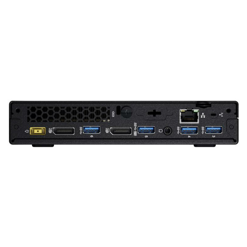 Персональный компьютер Lenovo ThinkCentre M600 TINY slim Cel J3060/4Gb 7.2k/SSD128Gb/noOS/WiFi/BT/клавиатура/мышь/черный 10GB000TRU 10GB000TRU