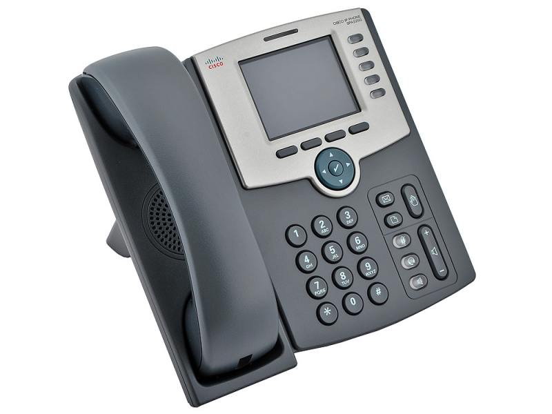 Телефон CISCO CB IP телефон с 5 линиями с цветным дисплеем, PoE, 802.11g, Bluetooth (SPA525G2) SPA525G2