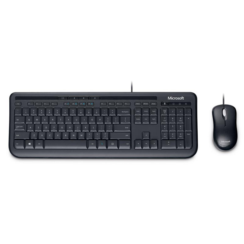 Клавиатура+мышь Microsoft Wired Desktop 600, USB, Black (3J2-00015) 3J2-00015