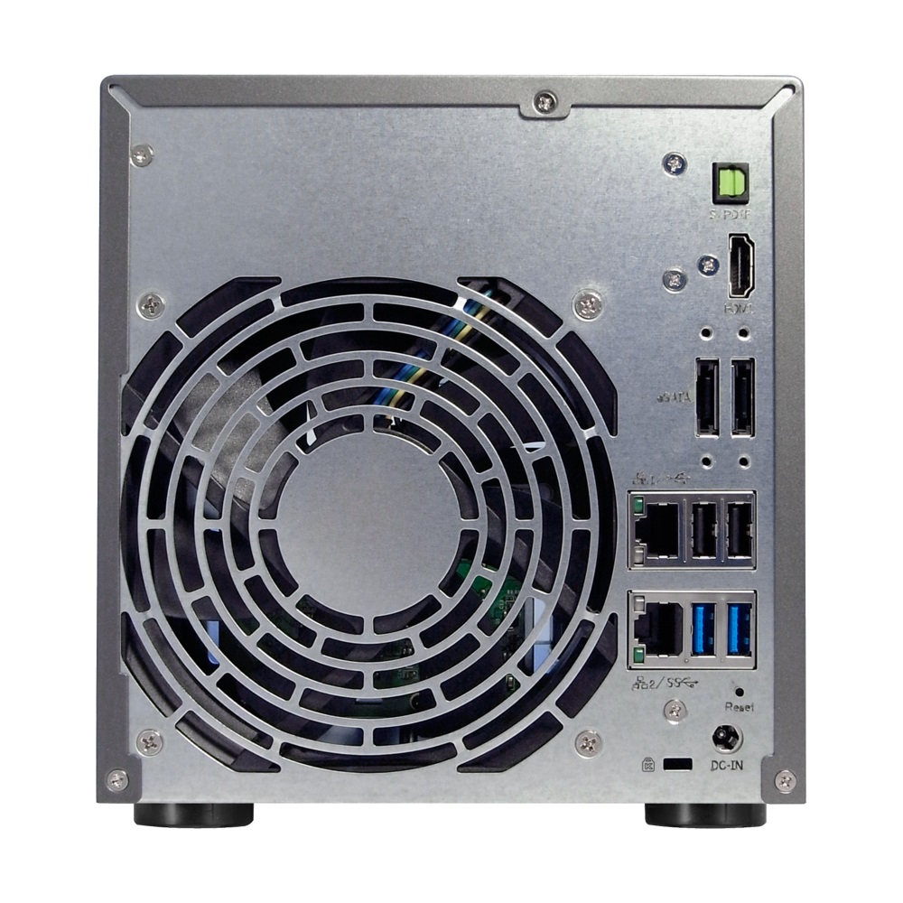 Сетевой накопитель (NAS) Asustor AS6204T (4-Bay NAS, Intel Celeron Quad-Core, 4GB SO-DIMM DDR3L, GbE x 2, USB 3.0 & eSATA, WoL, System Sleep Mode) (90IX00J1-BW3S10) 90IX00J1-BW3S10