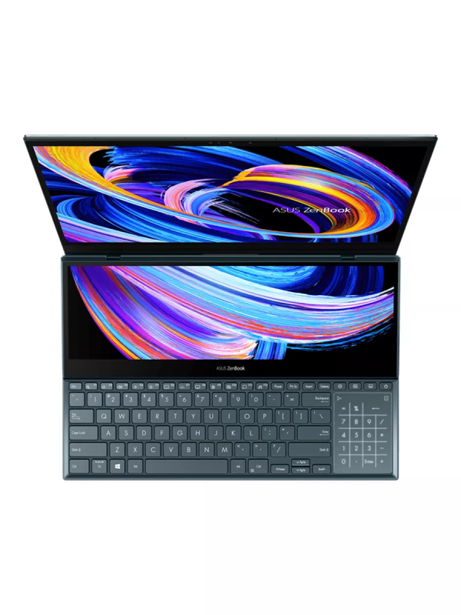 Ноутбук ASUS Zenbook Pro Duo UX582HM-H2069 Core i7-11800H/16Gb DDR4/1Tb SSD/OLED Touch 15,6" 3840x2160/GeForce RTX 3060 6Gb/WiFi6/BT/Cam/No OS/8CELL 92WH,SLEEVE,STYLUS,PALMREST,STAND/CELESTIAL BlUE/RU_EN_Keyb 90NB0V11-M003T0 90NB0V11-M003T0 #3