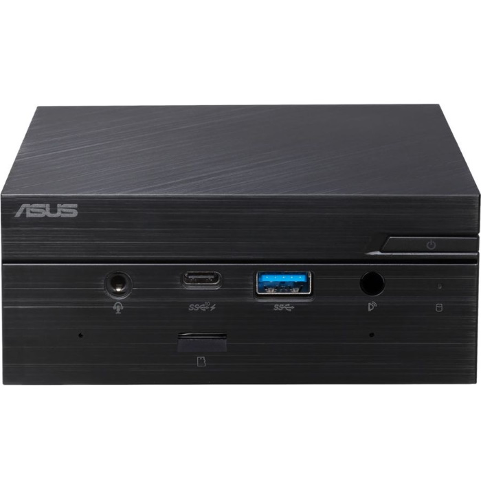 Персональный компьютер ASUS Mini PC PN62S-B3558ZV Core i3-10110U/4Gb/256GB M.2(NVMe) SSD/2x USB 3.2 Gen 1 Type-C/2x USB 3.2/2Mic/1 x HDMI/RJ45/Intel Wi-Fi 6 AX201/AX200 (Gig+)/BT 5/Windows 10 Pro/0,7Kg/Black 90MS01T1-M05580 90MS01T1-M05580