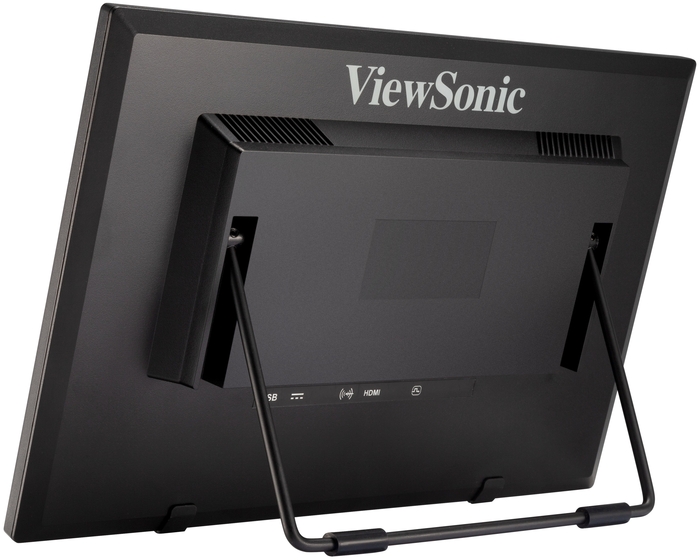 Монитор ViewSonic 15.6"  Touch LED, 1366x768, 12ms, 220-190cd/m2, 10Mln:1, 90°/60°, VGA, HDMI, USB, колонки, Tilt, VESA(75x75), Black TD1630-3 TD1630-3