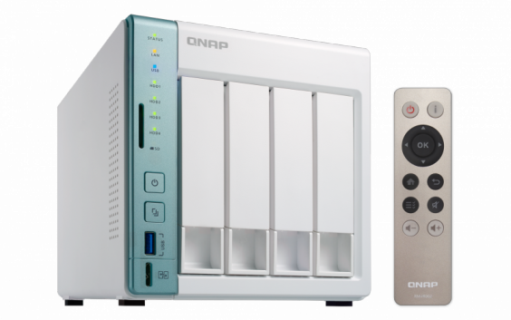 Сетевой RAID-накопитель QNAP настольное исполнение 4BAY NO, (Celeron N3060 1.6GHz,DDR3L 4096 Мб TS-451A-2G TS-451A-2G