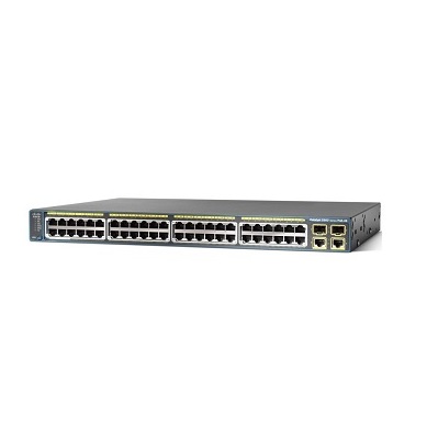 Комммутатор Cisco 48 10/100 PoE + 2 1000BT +2 SFP LAN Lite Image WS-C2960+48PST-S WS-C2960+48PST-S