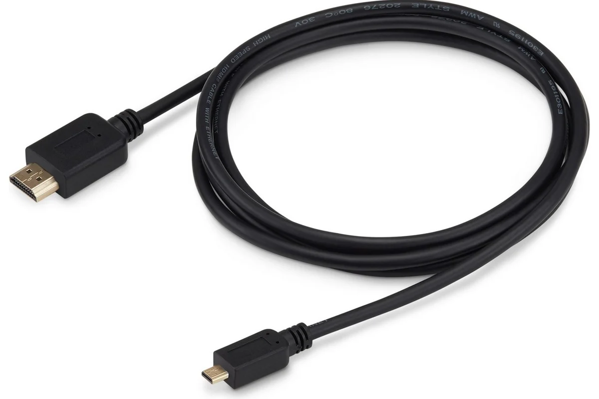 Кабель BURO аудио-видео HDMI (m) - Micro HDMI (m) , ver 1.4 1.8м, черный microhdmi-hdmi-1.8 microhdmi-hdmi-1.8