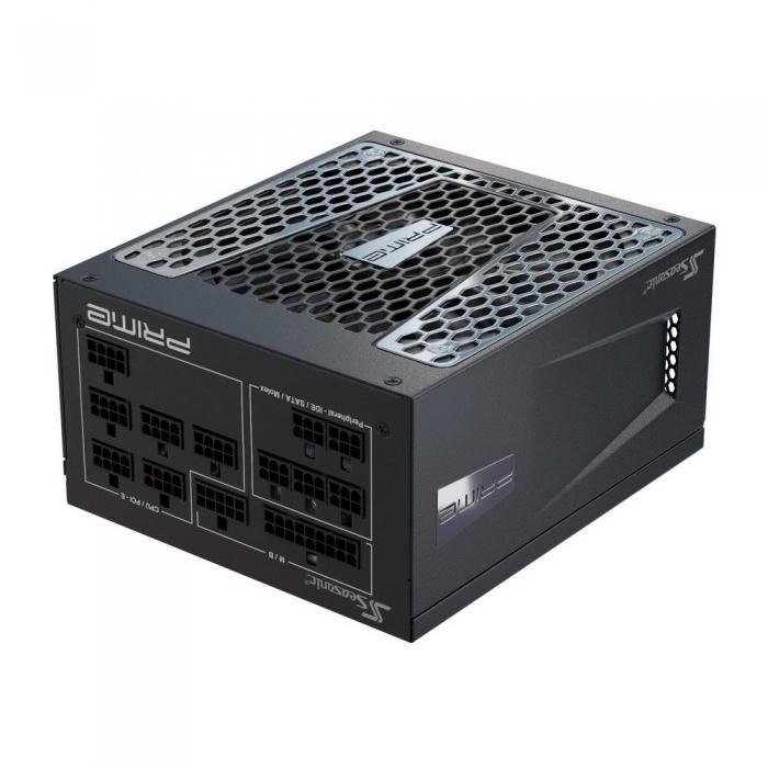 Блок питания Seasonic PRIME TX-750 Active PFC 0.99; Модульный МВ (20+4), 2xCPU(4+4), 4xPCI-E(6+2), 10xSATA, 5xMolex, 2xMolex to SATA 3.3 Adapter, fan 135mm, Premium Hybrid Fan Control; КПД>94%,100-240 В, 50-60 Гц, защиты OPP/OVP/UVP/ OCP/OTP/SCP, Ene SSR-750TR