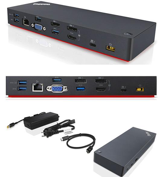 Док-станция Lenovo ThinkPad USB-C Dock Gen2 for V340-17IWL, L390, L480, L580, E490, E495, E590, E595, T490/490s, T480/480s, T590, X270, X280, X390, X390 Yoga, P53 40AS0090EU 40AS0090EU #1