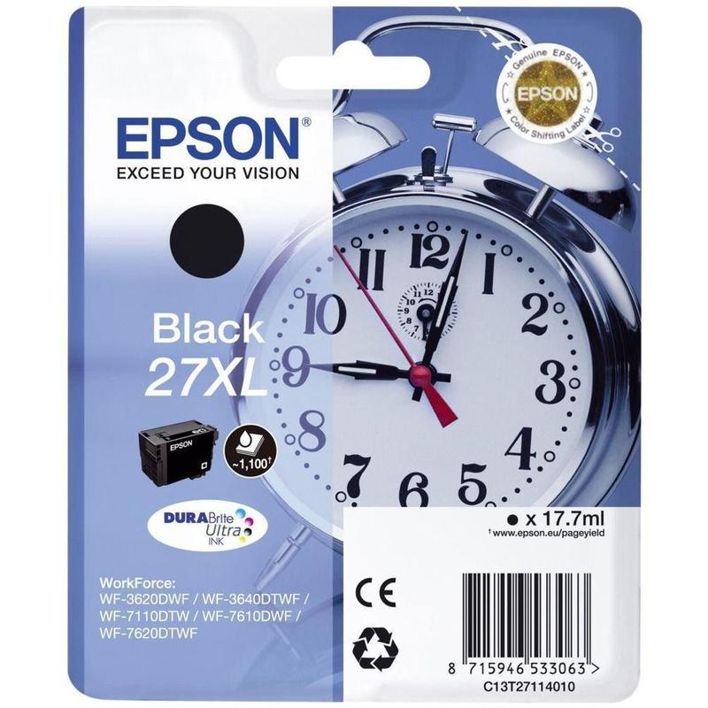Картридж Epson T2711 черный (17.7мл) для Epson WF7110/7610/7620 C13T27114022 C13T27114020/C13T27114022