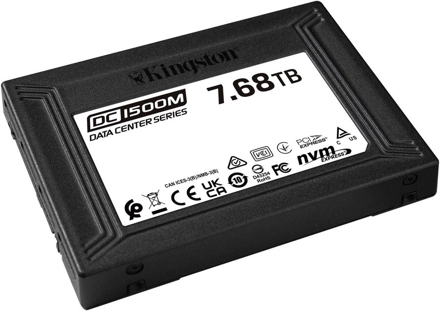 Твердотельный накопитель Kingston PCI-E 3.0 7.68Tb SEDC1500M/7680G DC1500M 2.5" 1.6 DWPD SEDC1500M/7680G SEDC1500M/7680G