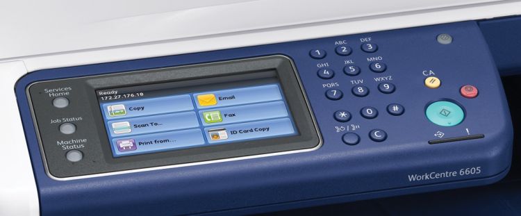 МФУ Xerox WorkCentre 6605N A4, 35 ppm/35 ppm, max 80K p/m, 512 MB, PCL 5/6, PS3, DADF, USB, Eth WC6605N# WC6605N#