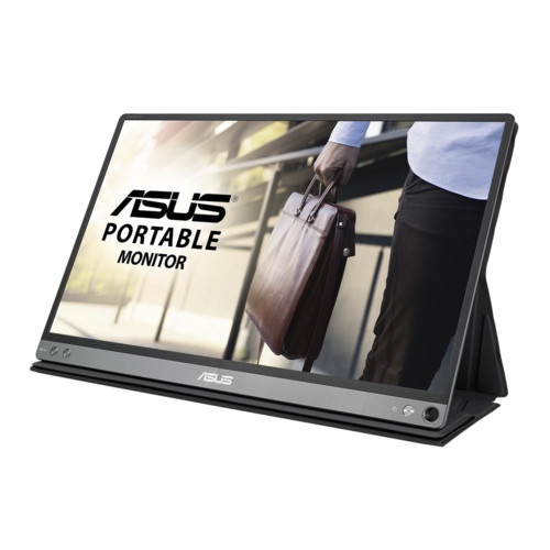 Монитор ASUS 15.6" IPS USB-Portable Monitor, 1920x1080, 5ms, 220cd/m2, 800:1, 178°/178°, USB Type-C/3.0, Pivot Auto-Rotate, Ultra-slim, SmartCase, Compatible Thunderbolt 3, DarkGray, 90LM0381-B02170 MB16AP MB16AP #1