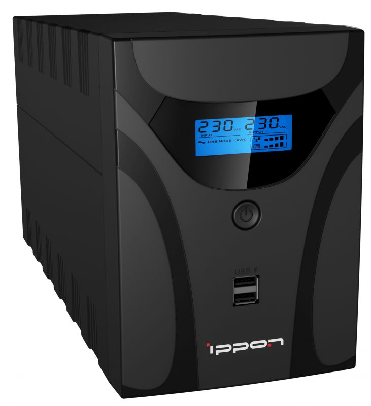 Источник бесперебойного питания Ippon Smart Power Pro II Euro 1600 960Вт 1600ВА черный  1029742 1029742 #3