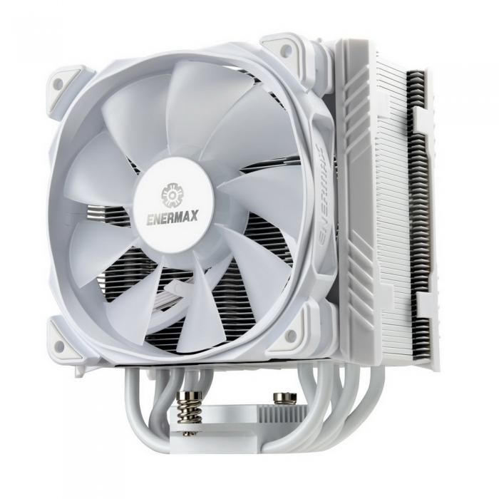 Вентилятор Enermax Universal, TDP 230W, 500~1600 RPM, 23.81~71.32CFM, 14~24dB(A), WHITE, ARGB, RTL ETS-T50A-W-ARGB ETS-T50A-W-ARGB