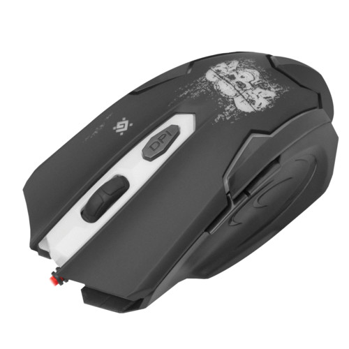 Мышь Defender проводная игровая  Skull GM-180L оптика,6кнопок,800-3200dpi 52180 52180