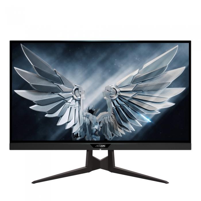 Монитор Gigabyte 27" Aorus Gaming monitor (IPS, 2560x1440, HDMI+HDMI+DP, 1ms, 178°/178°, 350 cd/m, 12M:1, 1000:1, 2xUSB3.0), RTL FI27QP-EK FI27QP-EK