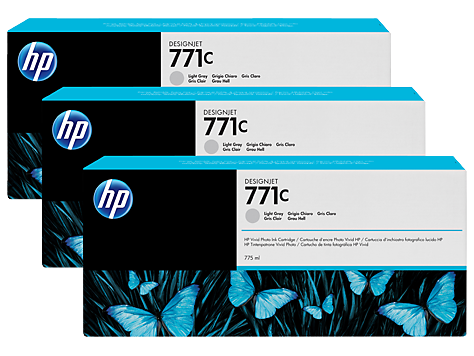 Картридж HP 771C Light Gray для Designjet Z6200 3х775-ml B6Y38A B6Y38A