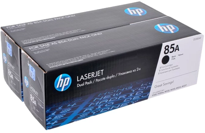 Картридж HP CE285AF для LJ 1102/1102W,черный,1600 стр.,двойная упаковка CE285AF