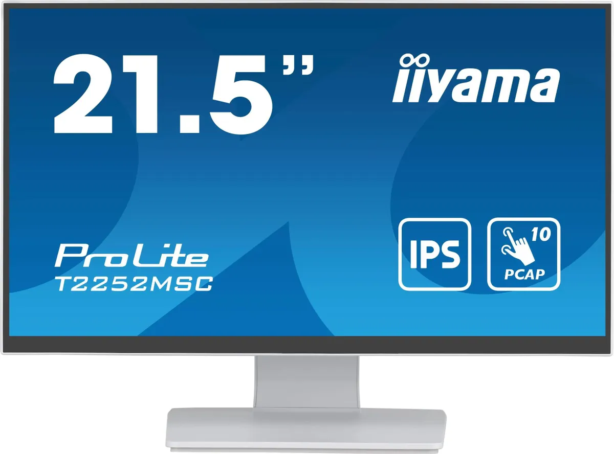 Монитор iiYama ProLite 21.5" белый IPS LED 5ms 16:9 HDMI M/M матовая 250cd 178гр/178гр 1920x1080 DP FHD USB Touch 4.5кг T2252MSC-W2 T2252MSC-W2