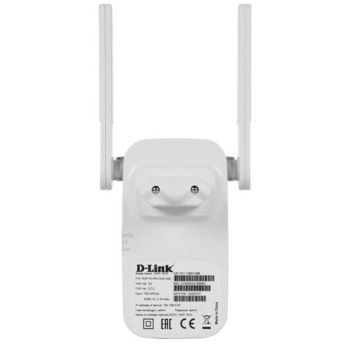 Повторитель D-Link Wireless AC1200 Dual-band Range Extender DAP-1610/IL/A2A DAP-1610/IL/A2A