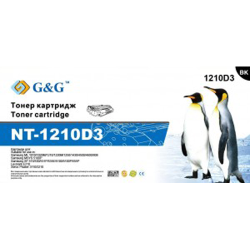 Тонер-картридж G&G для Samsung ML-1210/1220/1430/4500/4600 SF-515/530/5100 (2500стр) NT-1210D3 NT-1210D3