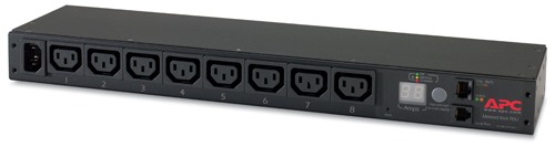 Распределить питания APC Rack PDU, Metered, 1U, 12A/208V, 10A/230V, (8) C13. AP7820B AP7820B