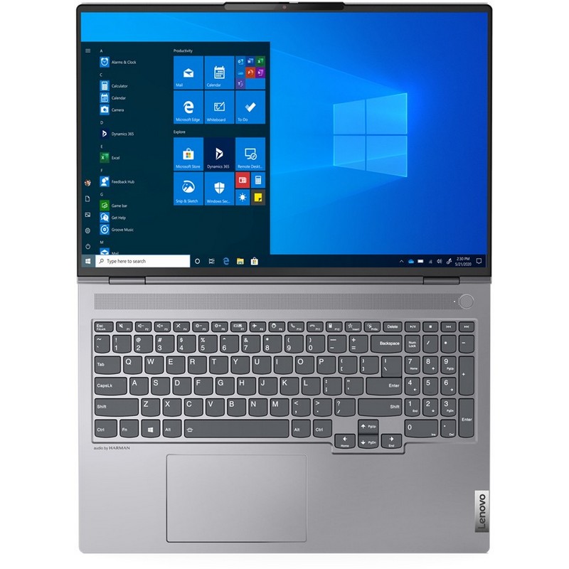 Ноутбук Lenovo ThinkBook 16p G2 ACH 16" WQXGA (2560x1600) AG 400N, Ryzen 5 5600H 3.3G, 2x8GB DDR4 3200, 512GB SSD M.2, RTX 3060 6GB, WiFi 6, BT, FPR, 1080P Cam, 4cell 70Wh, NoOS, 1Y CI, 1.99kg 20YM001VRU 20YM001VRU