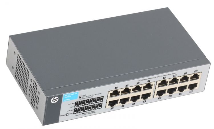 Коммутатор HPE V1410-16 неуправляемый настольный 16x10, 100BASE-TX J9662A J9662A #2