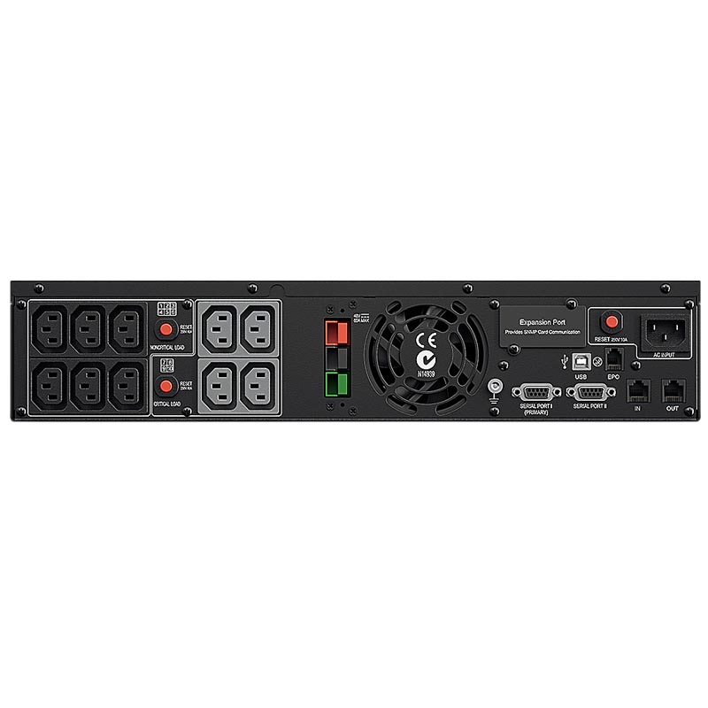 Источник бесперебойного питания CyberPower Rackmount, Line-Interactive, 1000VA/750W, 10 IEC-320 C13 outlets, USB&Serial, Dry Contact, EPO, SNMPslot, RJ11/45, Extended Battery, LCD display, Black PR1000ELCDRTXL2U PR1000ELCDRTXL2U